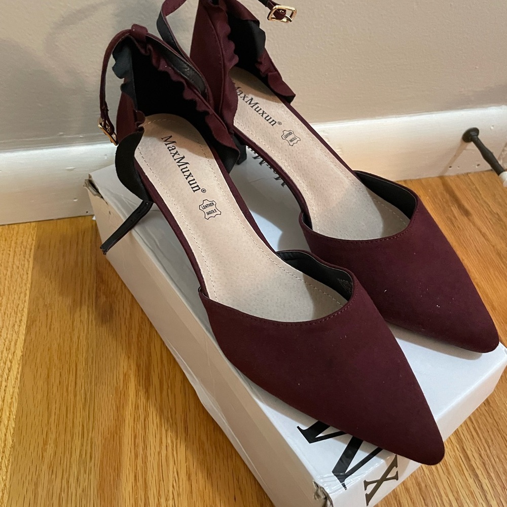 Burgundy Heels Size 10